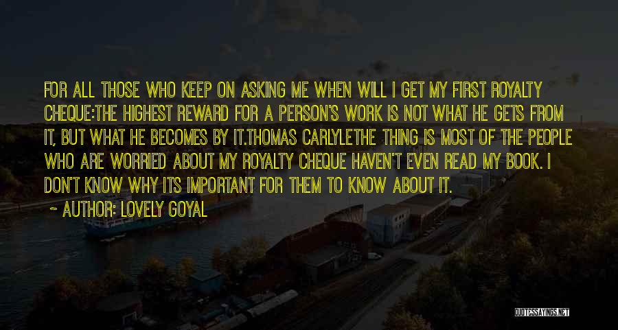 Most Important Person Quotes By Lovely Goyal