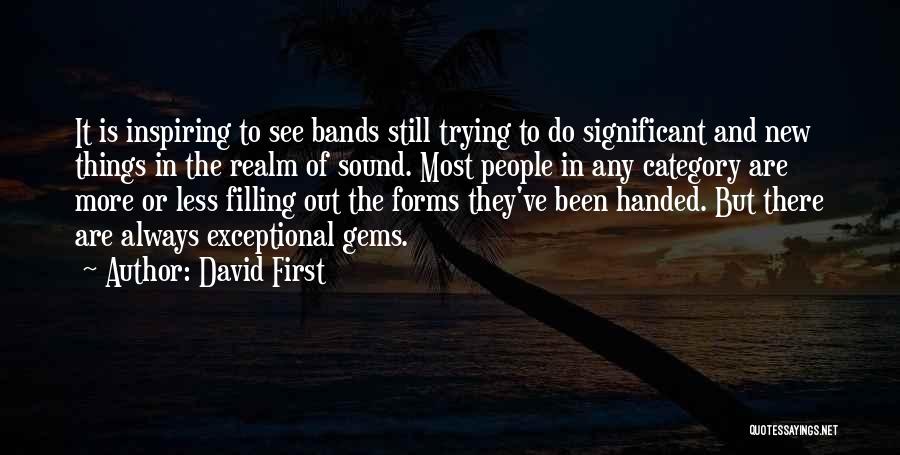Most Inspiring Quotes By David First