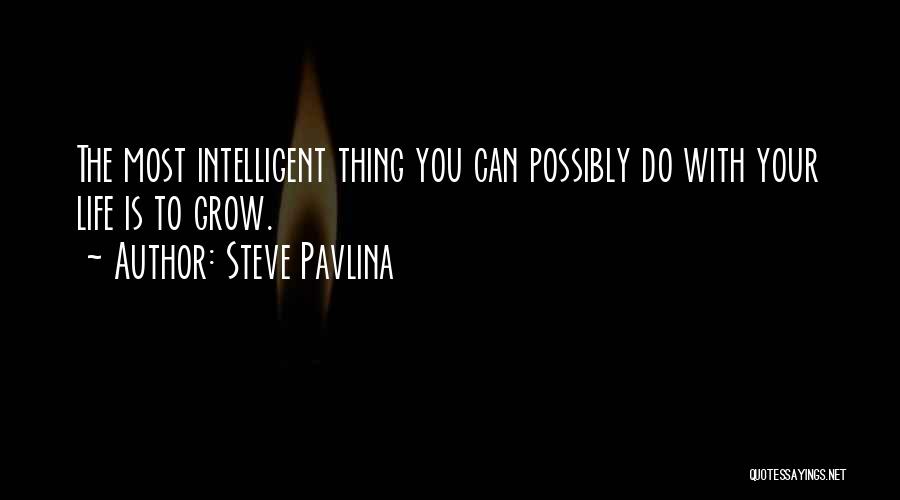 Most Intelligent Life Quotes By Steve Pavlina