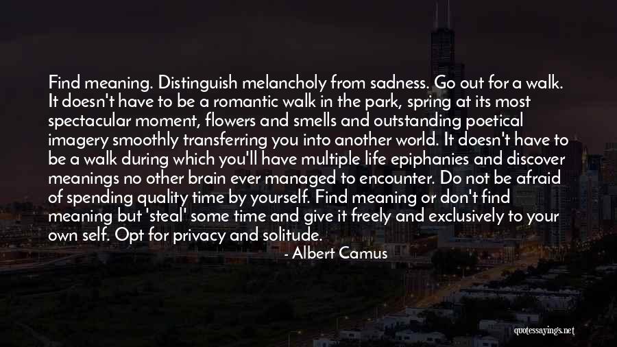 Most Melancholy Quotes By Albert Camus