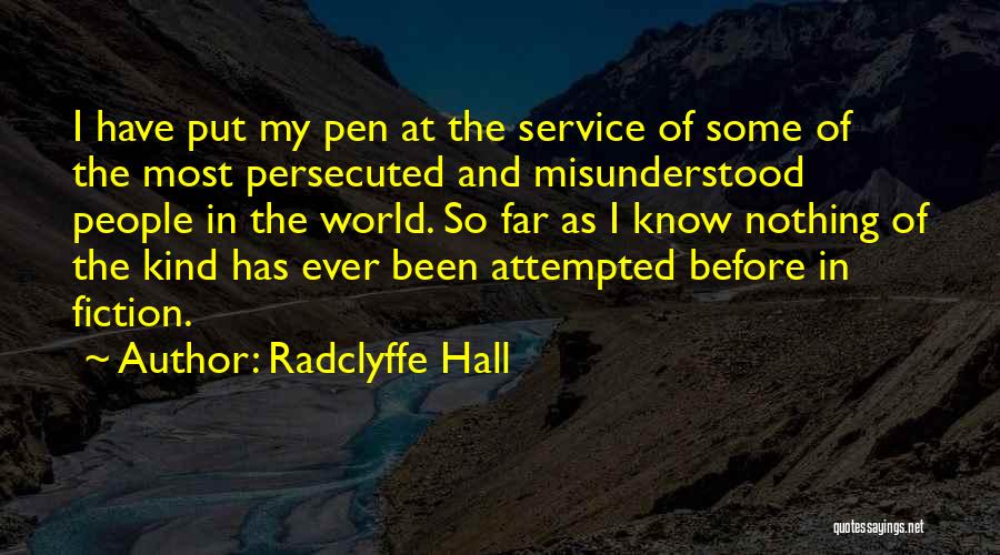 Most Misunderstood Quotes By Radclyffe Hall