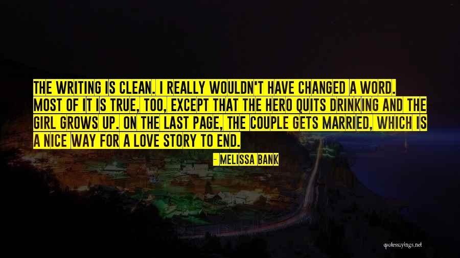 Most Nice Love Quotes By Melissa Bank