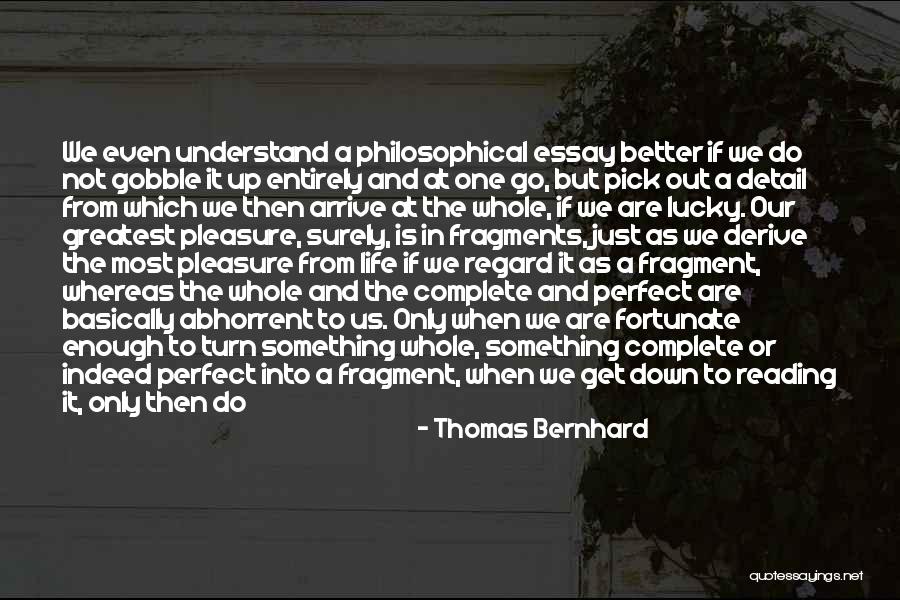 Most Philosophical Quotes By Thomas Bernhard Most Philosophical Quotes By Thomas Bernhard