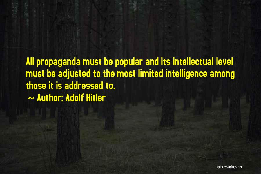 Most Popular Quotes By Adolf Hitler