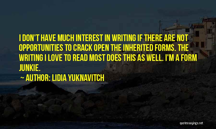 Most Read Love Quotes By Lidia Yuknavitch