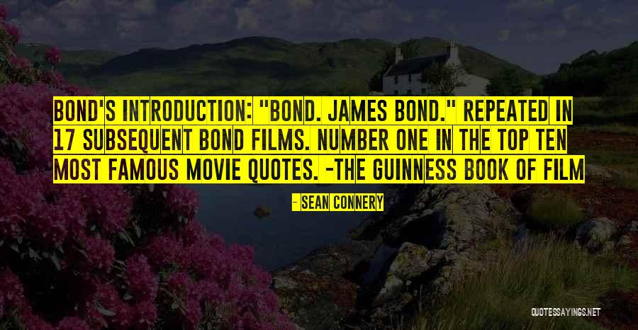 Most Repeated Movie Quotes By Sean Connery