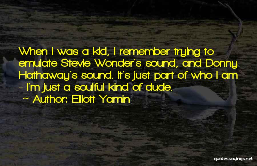 Most Soulful Quotes By Elliott Yamin