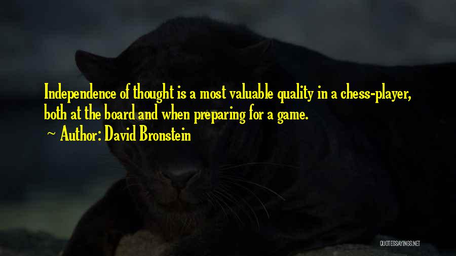 Most Valuable Player Quotes By David Bronstein
