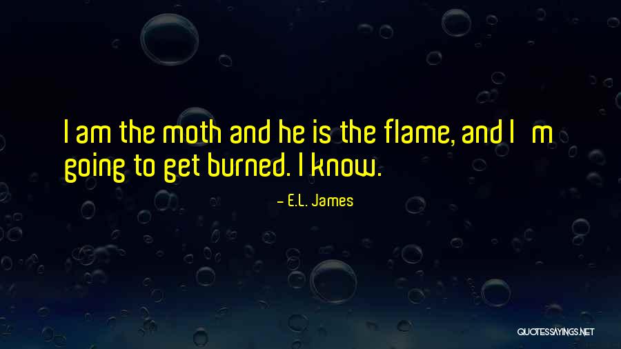 Moth Flame Quotes By E.L. James Moth Flame Quotes By E.L. James