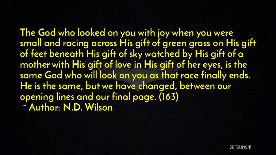 Mother Is The Best Gift From God Quotes By N.D. Wilson