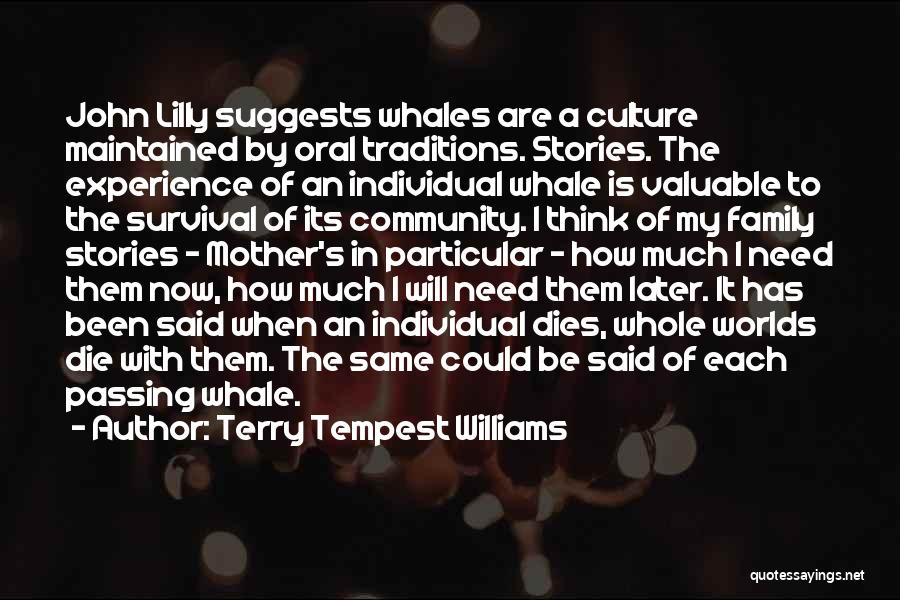 Mother Passing Quotes By Terry Tempest Williams