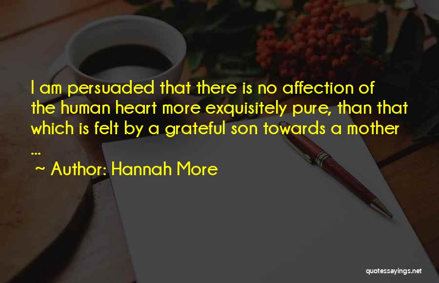 Mother & Son Quotes By Hannah More