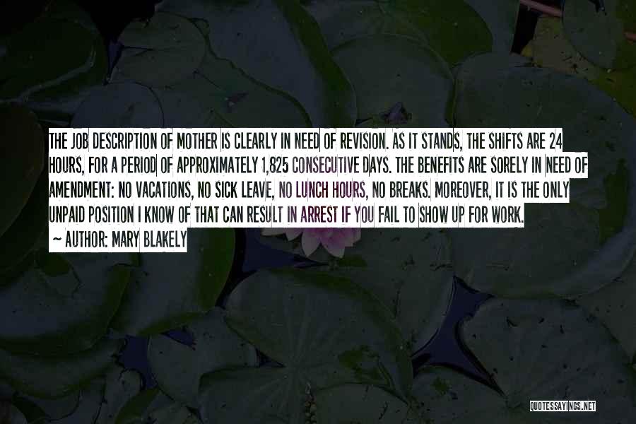 Mother Stands For Quotes By Mary Blakely