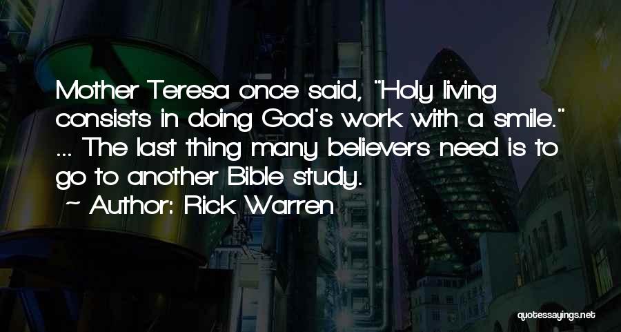 Mother Teresa Bible Quotes By Rick Warren