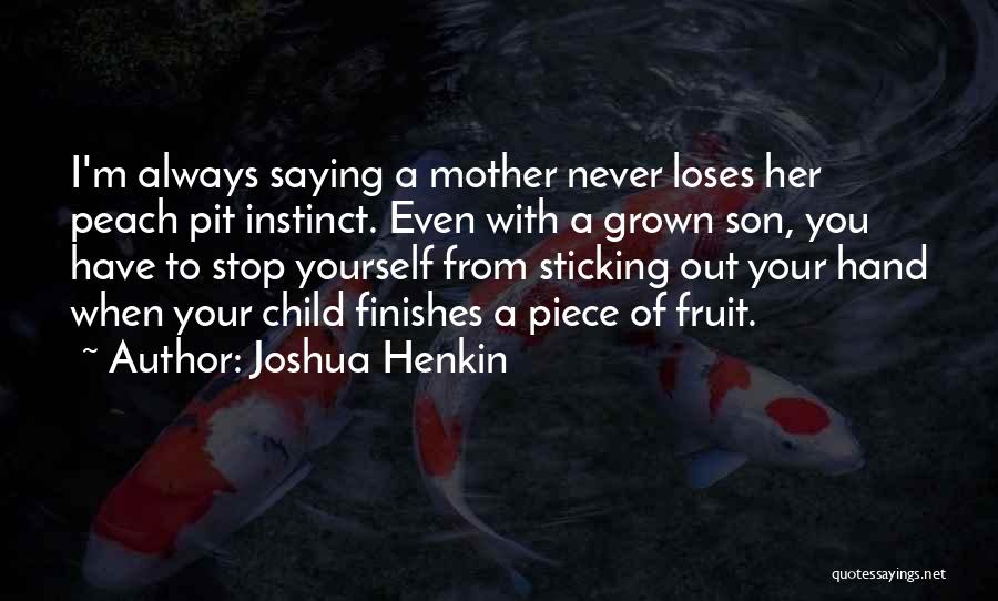 Mother To Her Son Quotes By Joshua Henkin