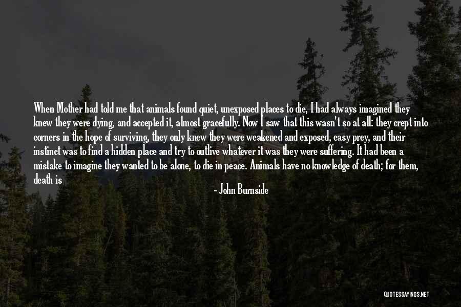 Mother Told Me Quotes By John Burnside