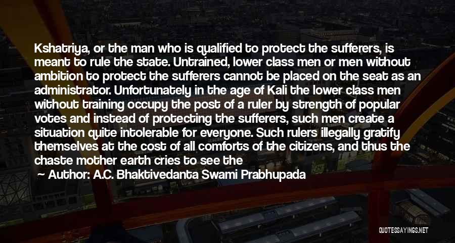 Mother Will Protect Quotes By A.C. Bhaktivedanta Swami Prabhupada