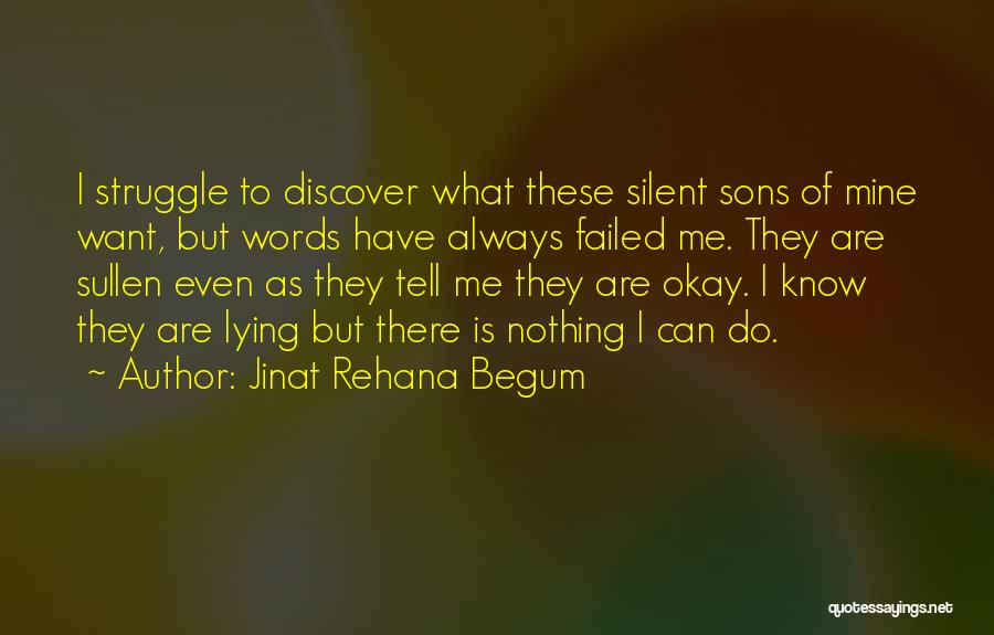 Motherhood And Sons Quotes By Jinat Rehana Begum