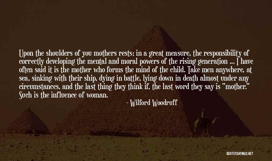 Mothers And Death Quotes By Wilford Woodruff Mothers And Death Quotes By Wilford Woodruff