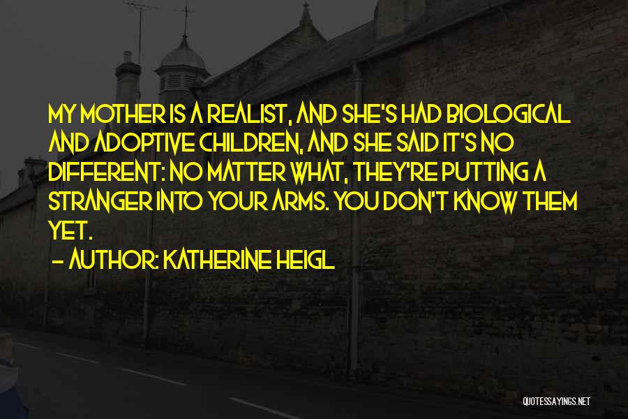 Mother's Arms Quotes By Katherine Heigl
