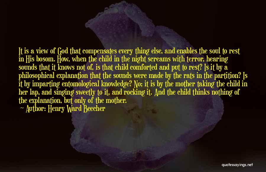 Mother's Lap Quotes By Henry Ward Beecher