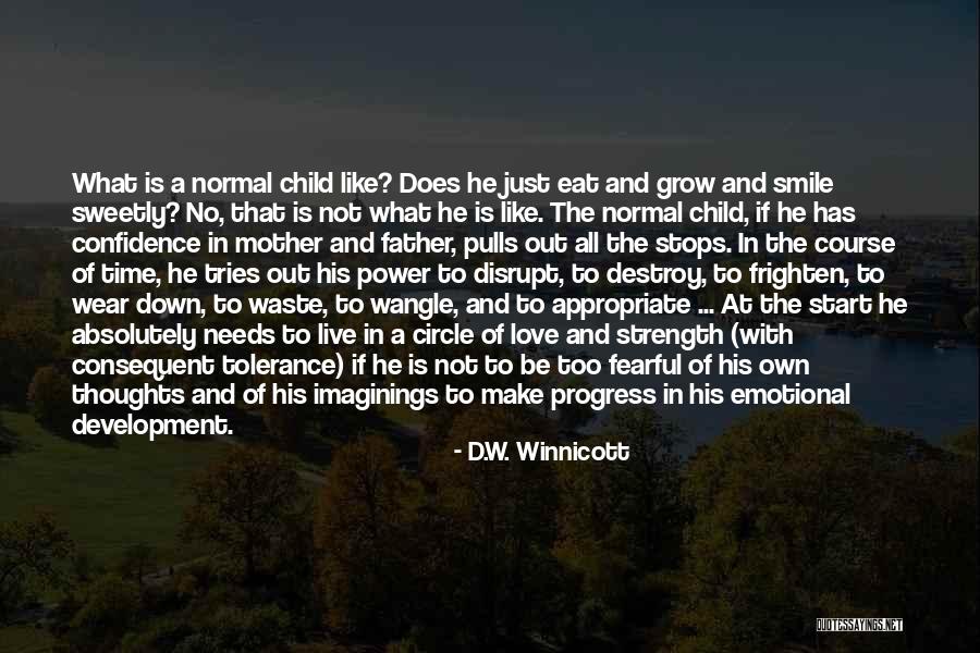 Mother's Love For Their Child Quotes By D.W. Winnicott