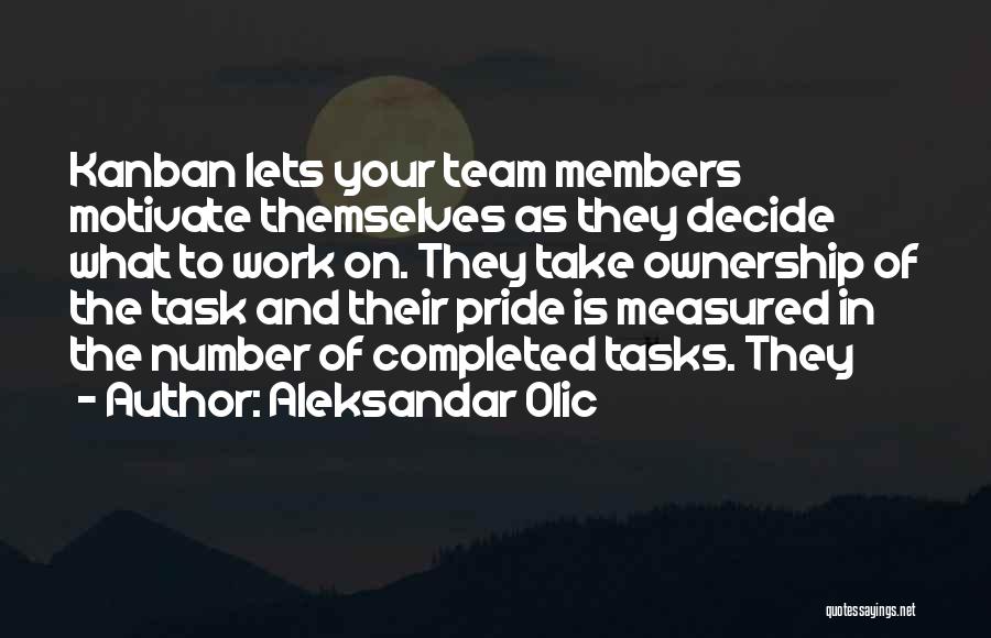 Motivate Team Members Quotes By Aleksandar Olic