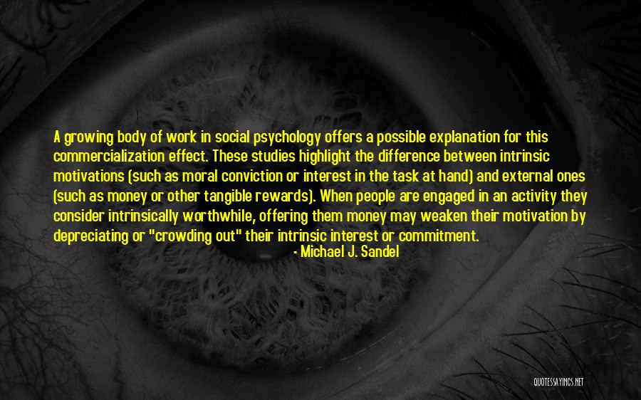 Motivation At Work Quotes By Michael J. Sandel