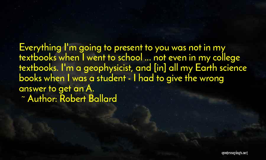 Motivation For School Quotes By Robert Ballard