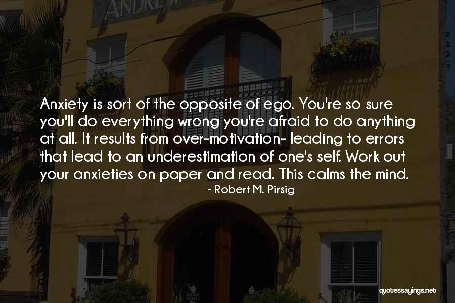 Motivation To Work Quotes By Robert M. Pirsig