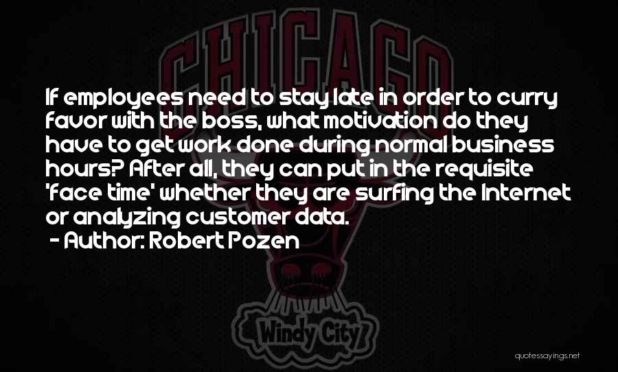 Motivation To Work Quotes By Robert Pozen