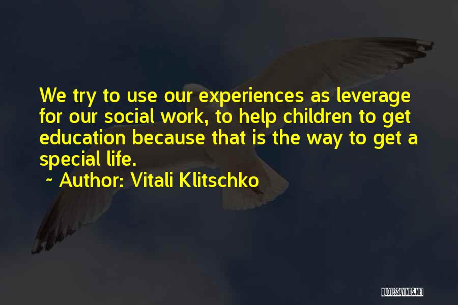 Motivation To Work Quotes By Vitali Klitschko