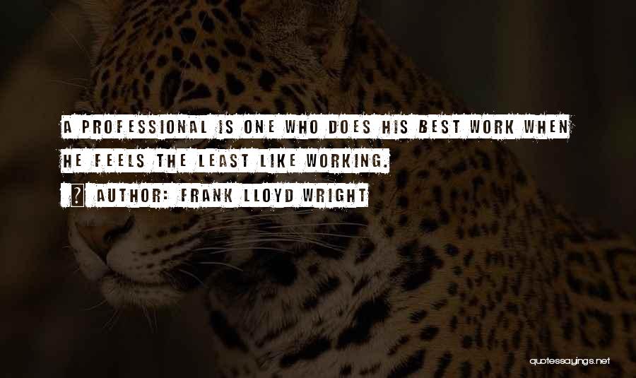 Motivation Working Out Quotes By Frank Lloyd Wright