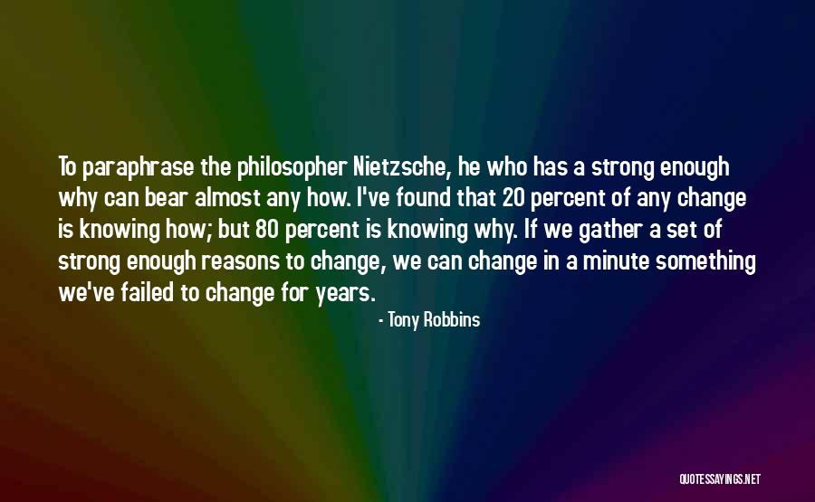 Motivational Change Quotes By Tony Robbins