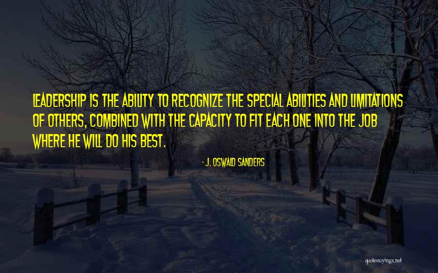 Motivational Fit Quotes By J. Oswald Sanders