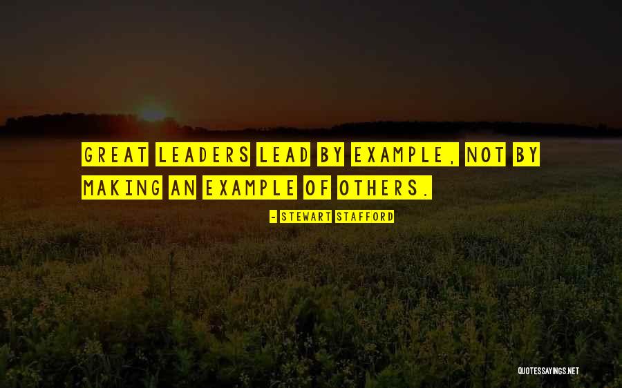 Motivational Leadership Quotes By Stewart Stafford