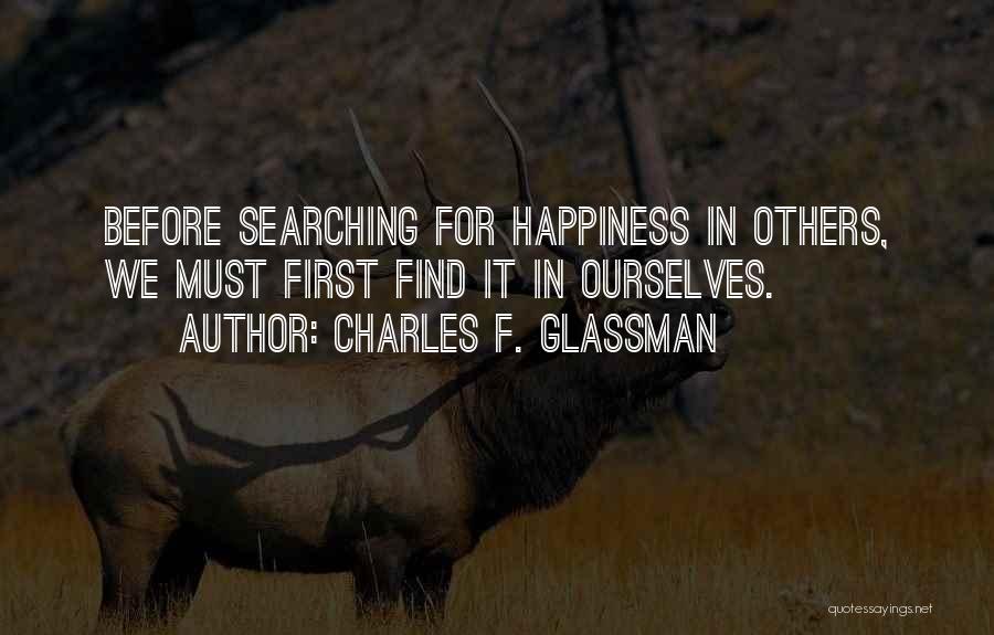 Motivational Quote Quotes By Charles F. Glassman