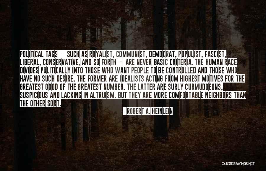 Motives Of Human Quotes By Robert A. Heinlein