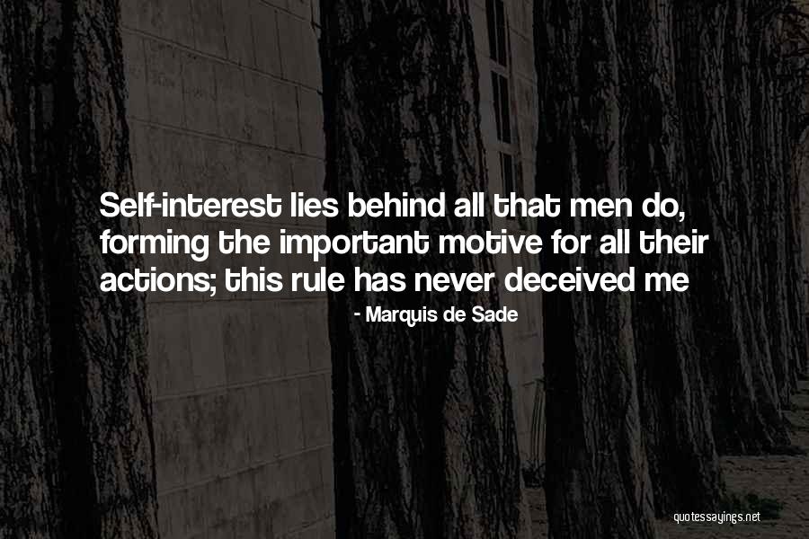 Motives Quotes By Marquis De Sade