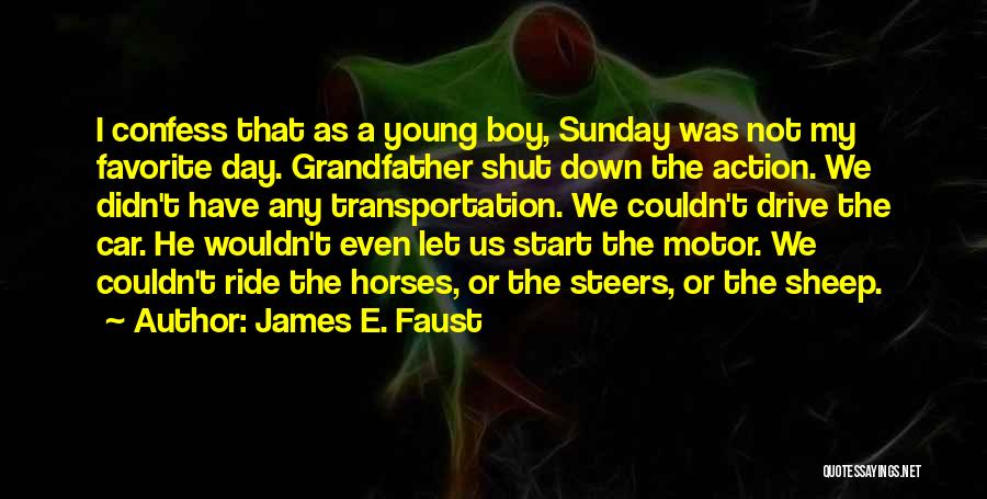 Motor Car Quotes By James E. Faust