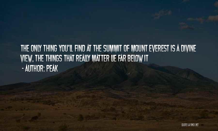 Mount Everest Quotes By Peak