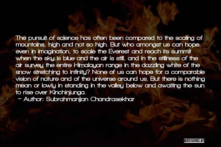 Mount Everest Quotes By Subrahmanijan Chandrasekhar