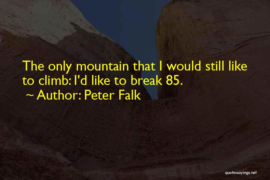 Mountain Climb Quotes By Peter Falk