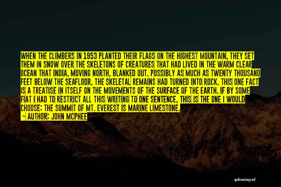 Mountain Climbers Quotes By John McPhee