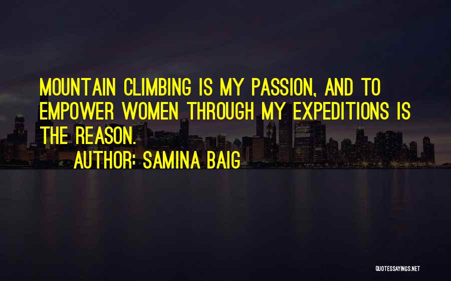 Mountain Climbing Quotes By Samina Baig