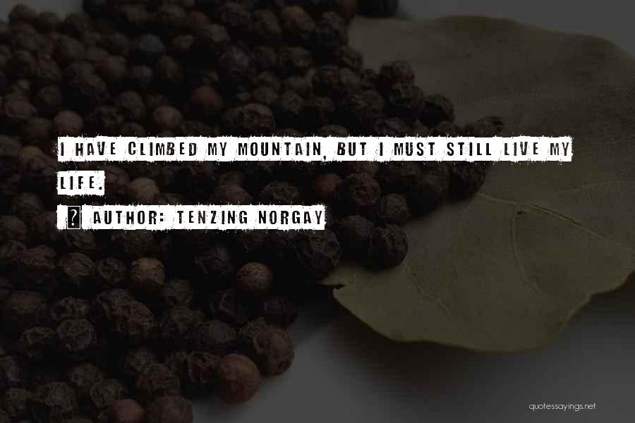 Mountain Climbing Quotes By Tenzing Norgay