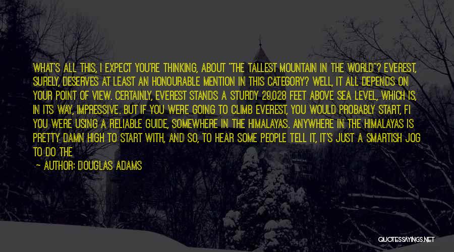 Mountain Everest Quotes By Douglas Adams