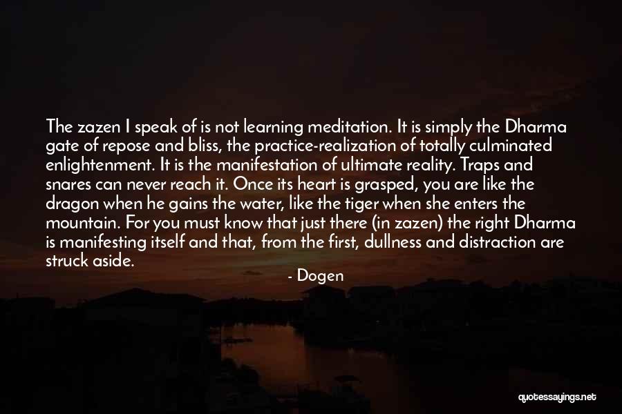 Mountain Meditation Quotes By Dogen Mountain Meditation Quotes By Dogen