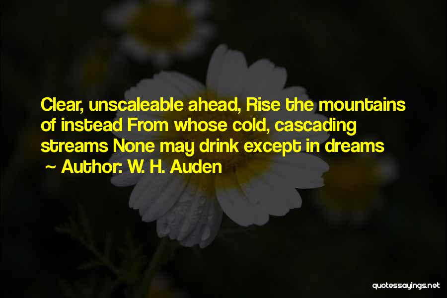 Mountain Streams Quotes By W. H. Auden