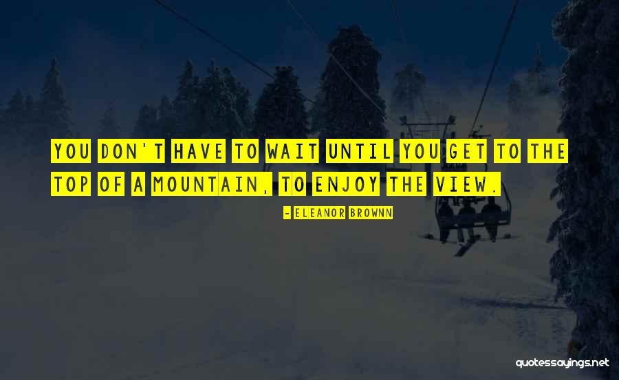 Mountain View Quotes By Eleanor Brownn